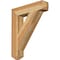 Ekena Millwork Traditional Craftsman Rough Sawn Bracket, Western Red Cedar, 4"W x 20"D x 24"H BKT04X20X24TRA04RWR - alternate 1
